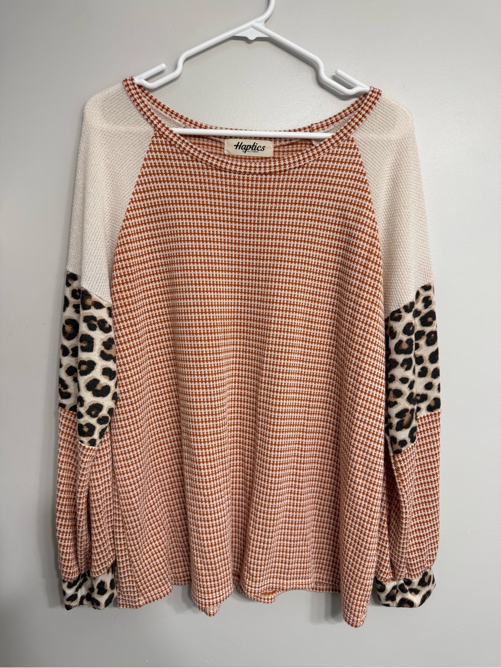 Haptics Leopard Raglan Shirt